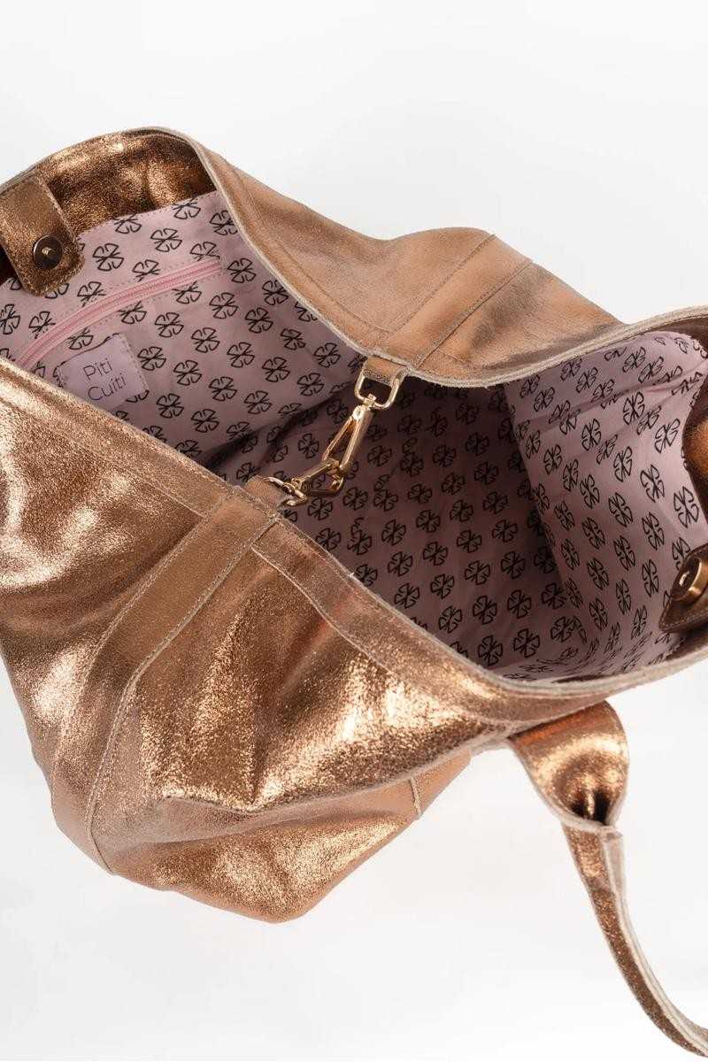 PITI CUITI - SHOPPER WINONA COBRE - Bolsos: Estilo y Funcionalidad en Cada Detalle - Piti Cuiti