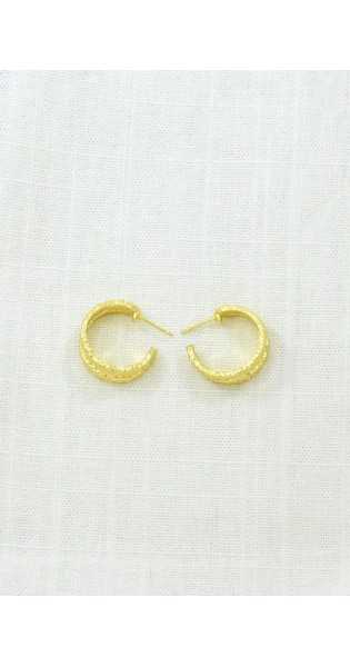 Schmuckoo - Pendientes De Doble Aros Dorados - Joyeria - Schmuckoo